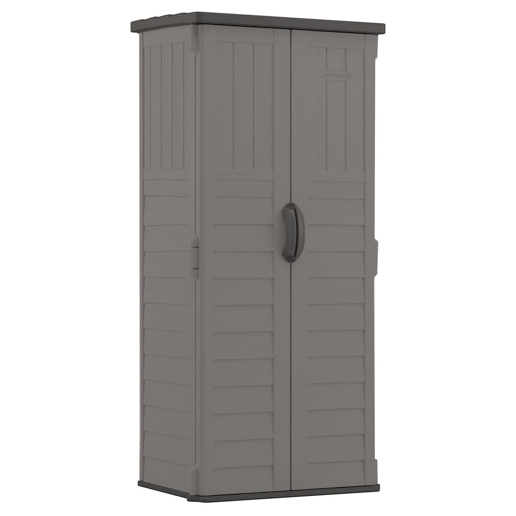 Gray Vertical Storage Shed P963021