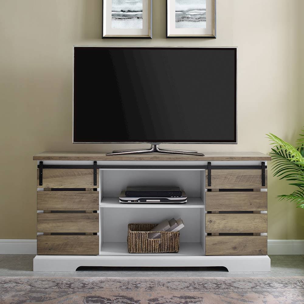 Rustic Farmhouse TV Stand Cabinet N47331