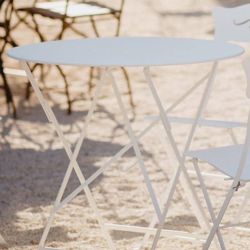 Red Ochre Round Folding Table K899978