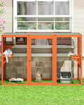 Grey Wooden Cat Enclosure V518961
