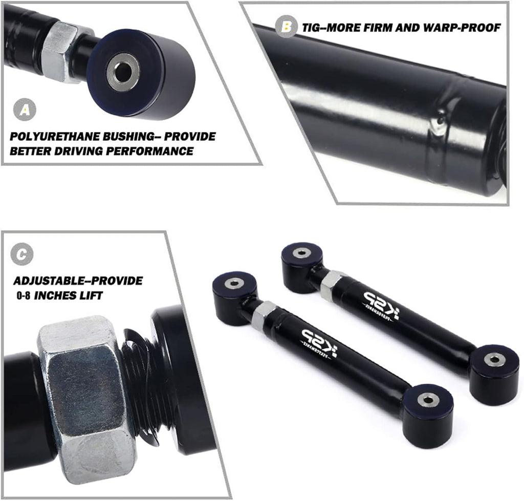 Heavy Duty Adjustable Rear Upper Control Arms Z266