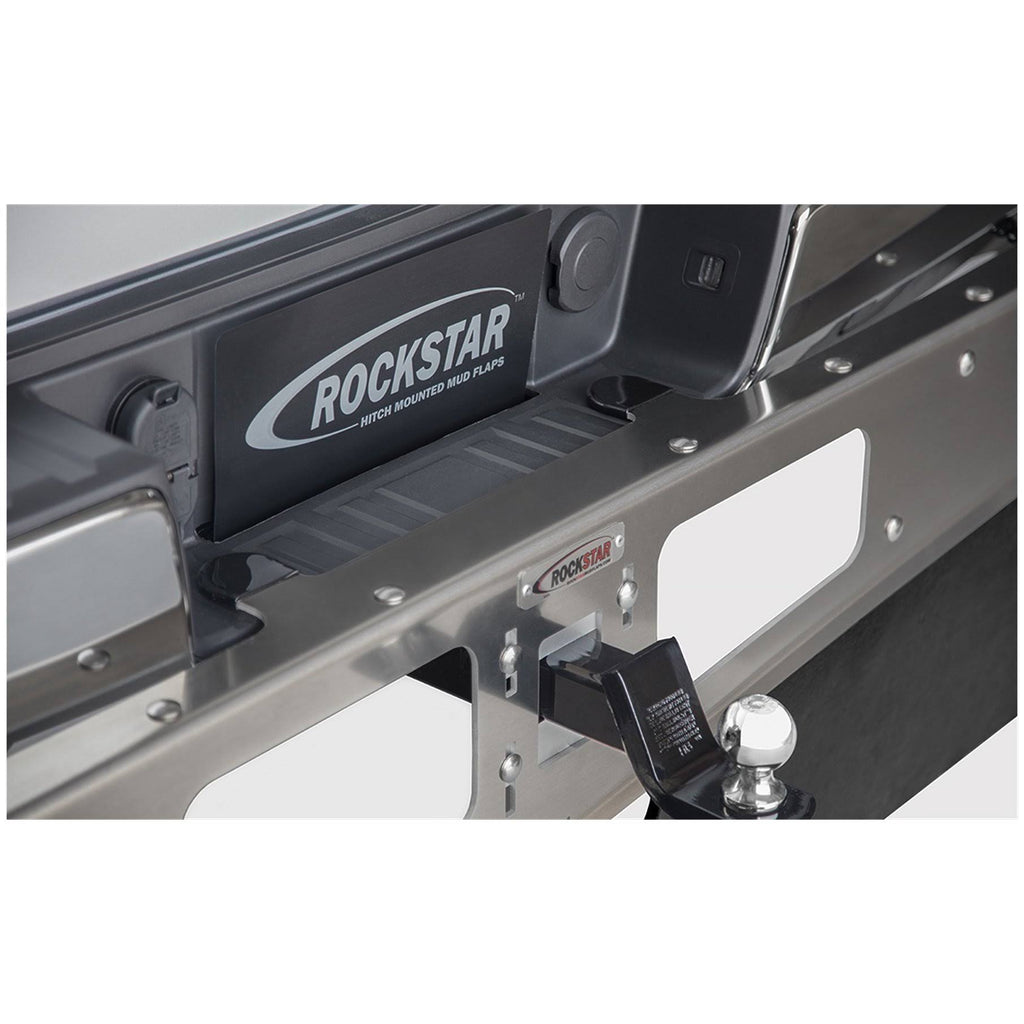 Rockstar Smooth Mill Hitch Mounted Mud Flaps V3109