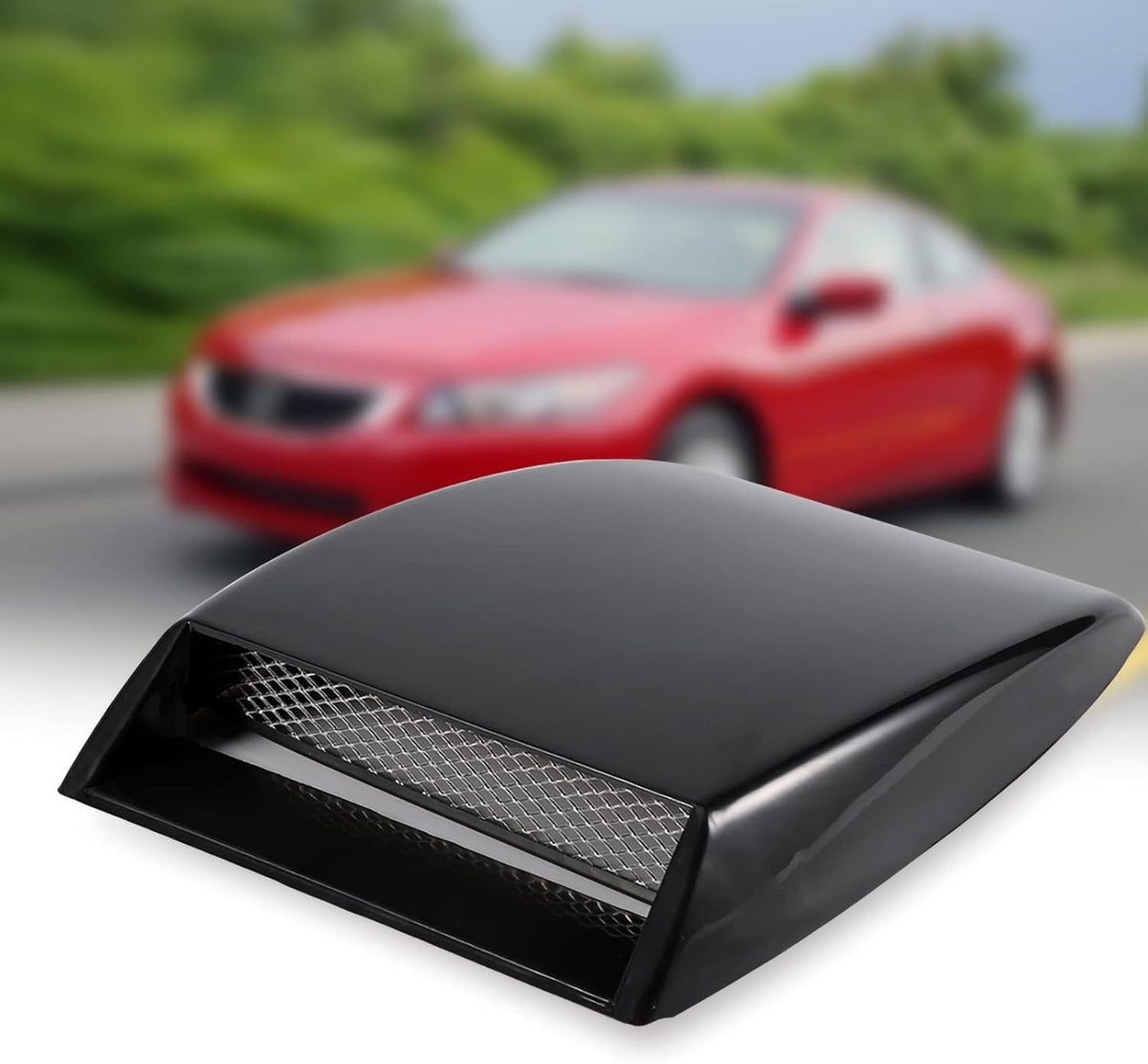 Black Hood Scoop Bonnet Sticker Cover K679779