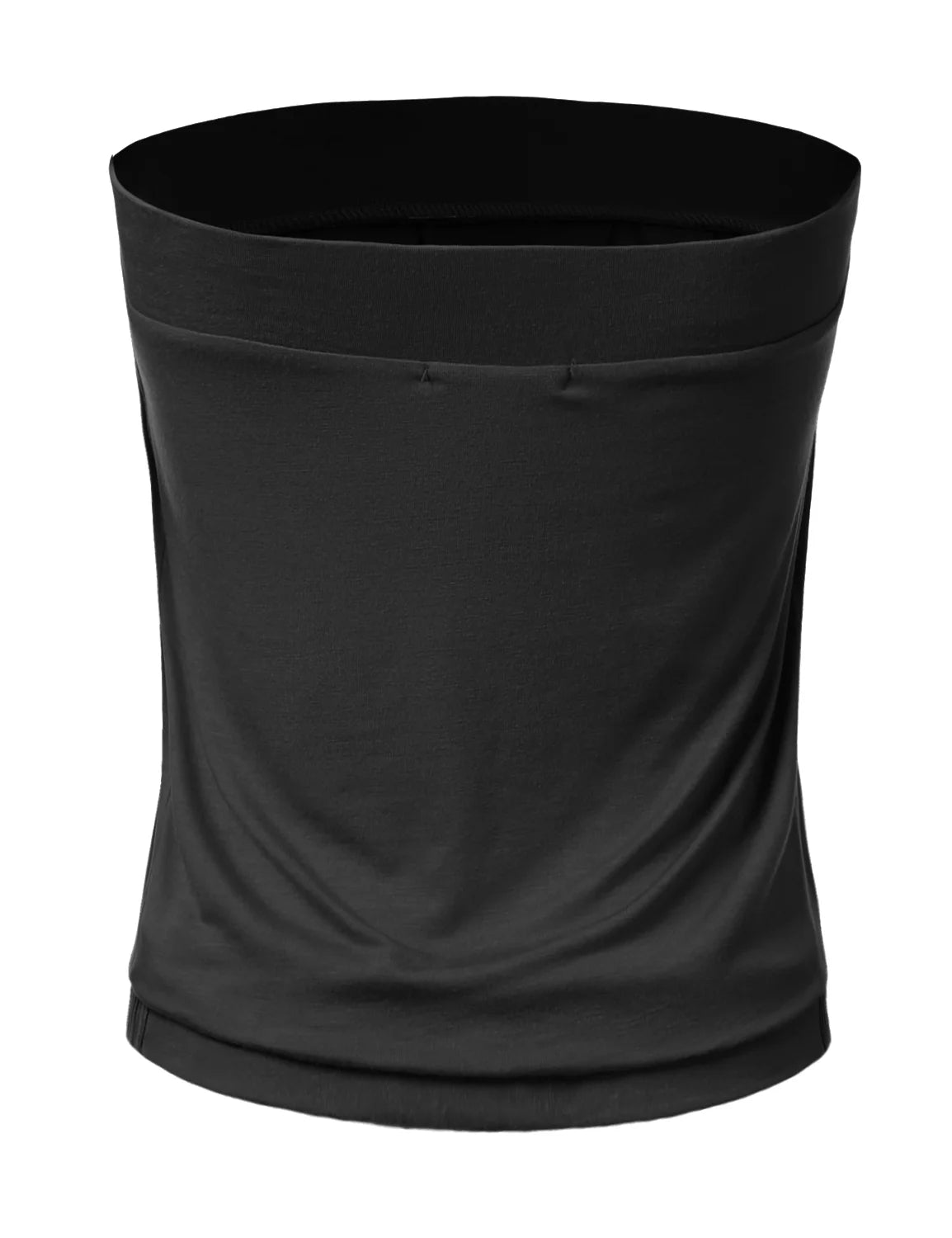 Solid Natural Pleated Tube Top U610