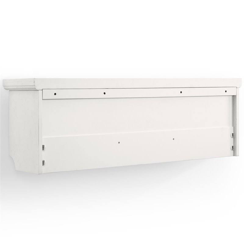 Distressed White Storage Shelf M77218