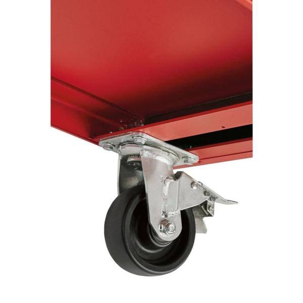 Red 8 Drawer Rolling Steel Storage Cabinet B598