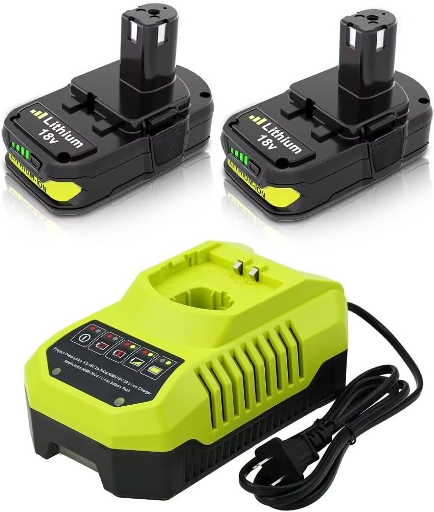 2Packs 18V 3000mAh Replacement Battery and Charger L931