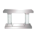Crystal Pedestal Rectangular Console Table E86306
