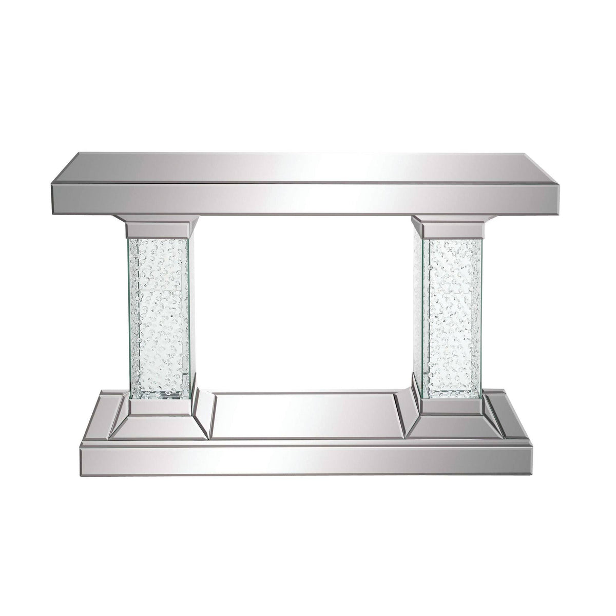 Crystal Pedestal Rectangular Console Table E86306