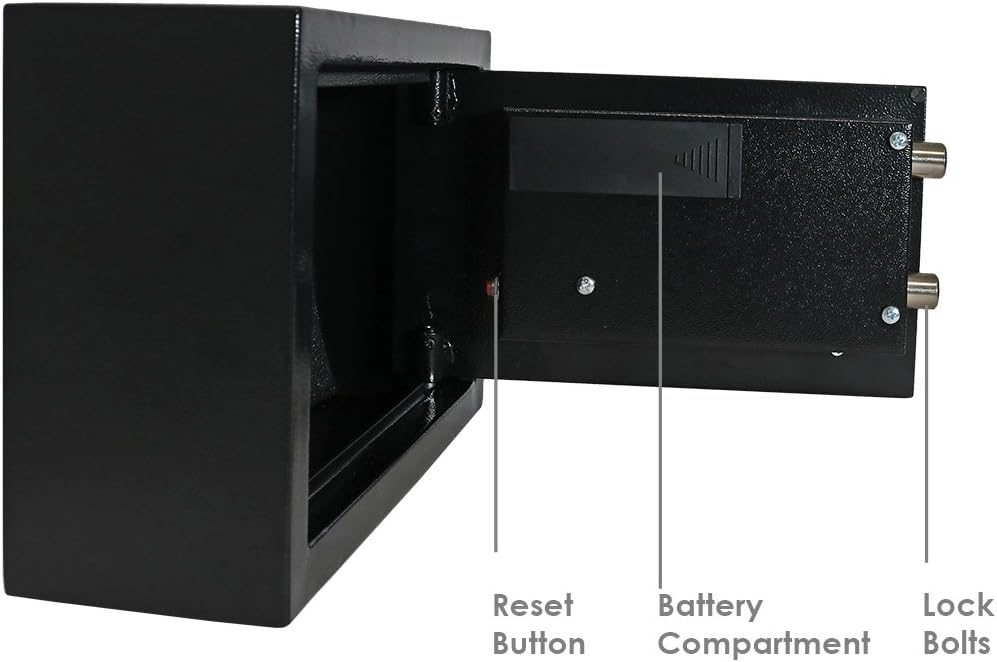 Metal Security Cabinet with Programmable Lock, 0.28 Cubic Feet, Pack of 2 R471