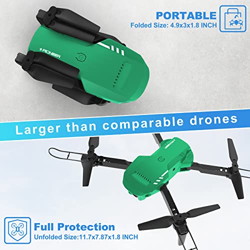 Drone with Camera 1080P HD, FPV Foldable Drone with Carrying Case, 2 Batteries, 90° Adjustable Lens A765