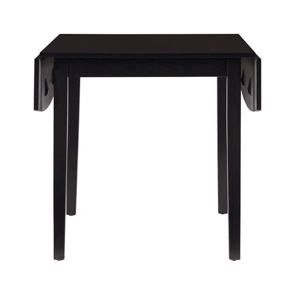 Black Wood Square Drop Leaf Table K2432