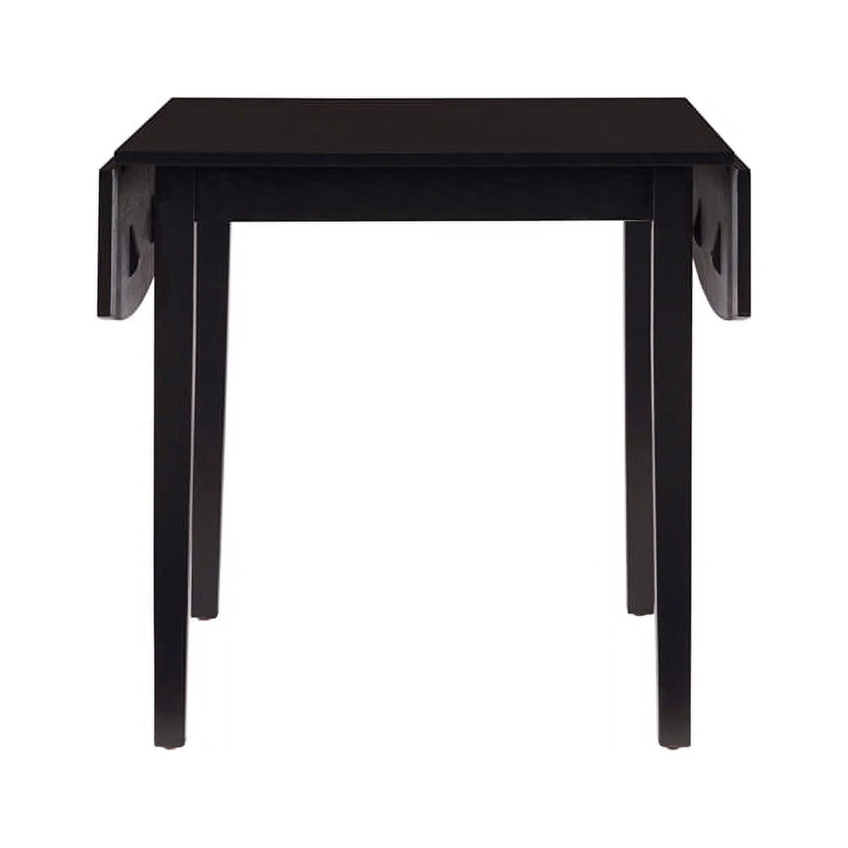 Black Wood Square Drop Leaf Table K2432