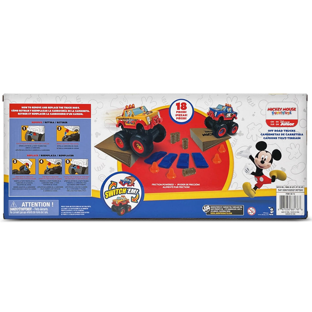 18 Piece Friction Powered Monster Truck Playset V95450
