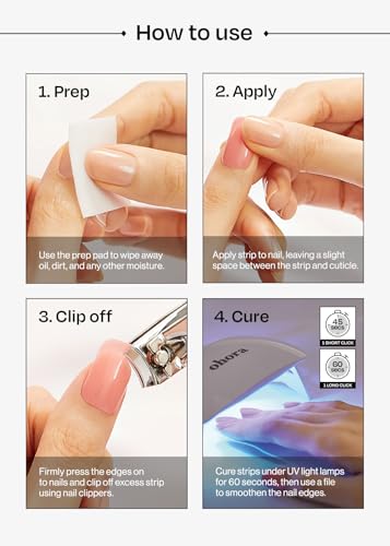 Semi Cured Gel Nail Strips K43771
