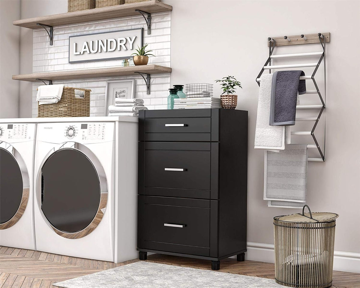 White 3 Drawer Storage Cabinet I998173