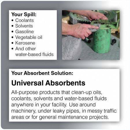 Gray Universal Absorbent Pad, PK100 Q270