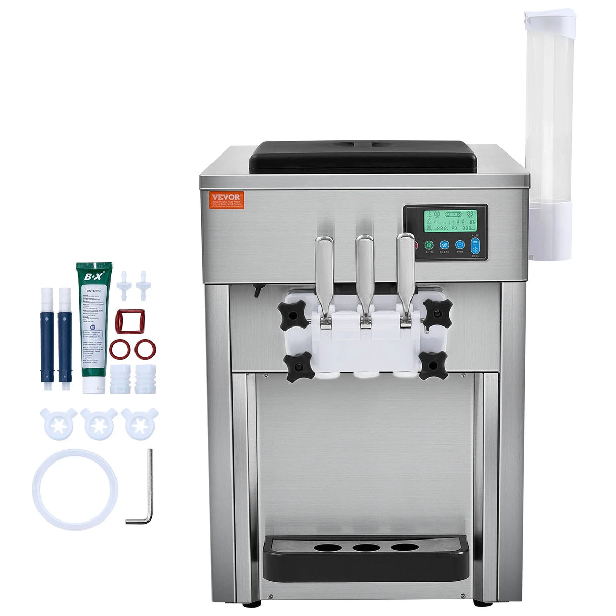 Commercial Soft Serve Ice Cream Machine 3 Flavor Countertop R77076