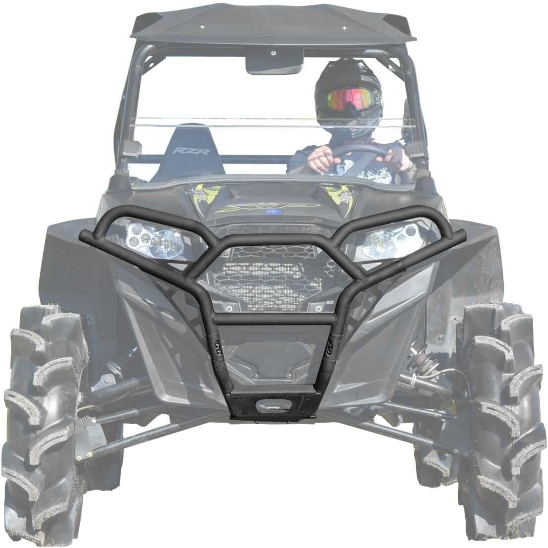 Heavy Duty 38mm Carbon Steel Tube Front Bumper with 3mm Steel Skid Plate B64312