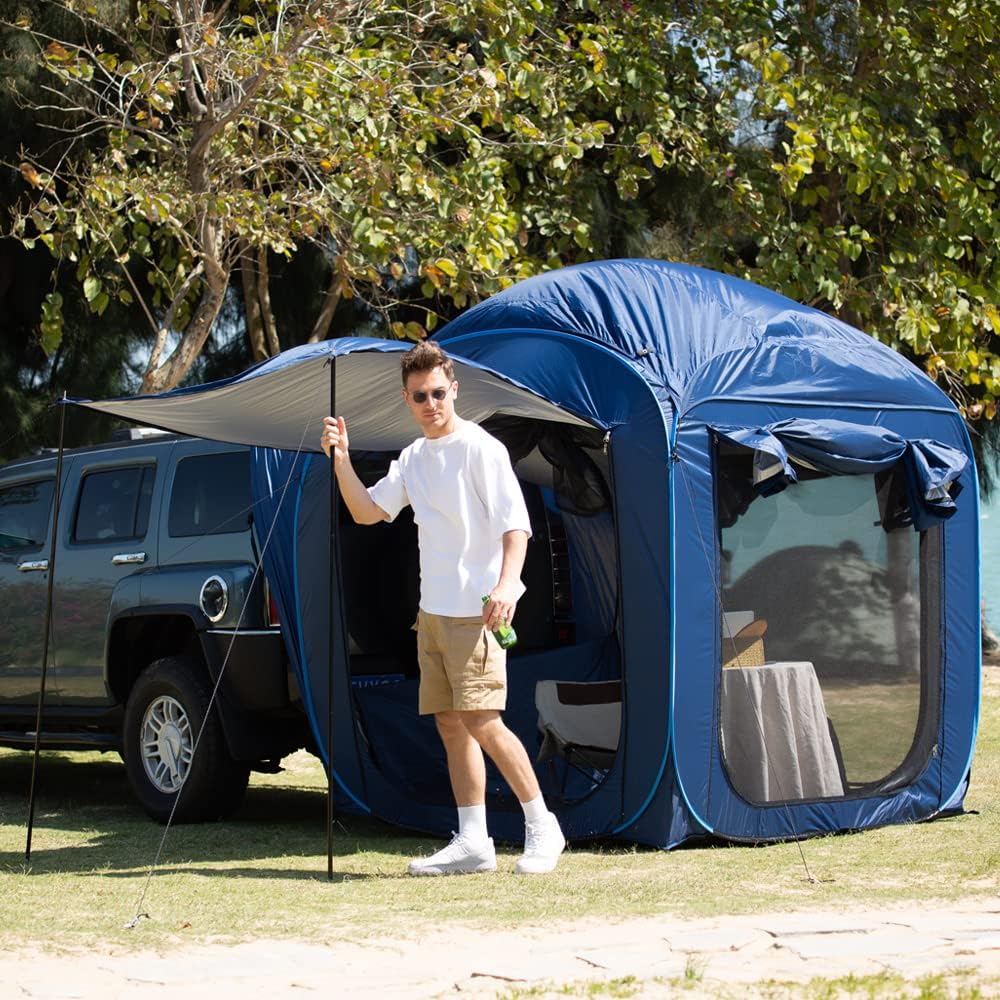 SUV Pop Up Tent 6 Person with Floor and Rainfly W39952