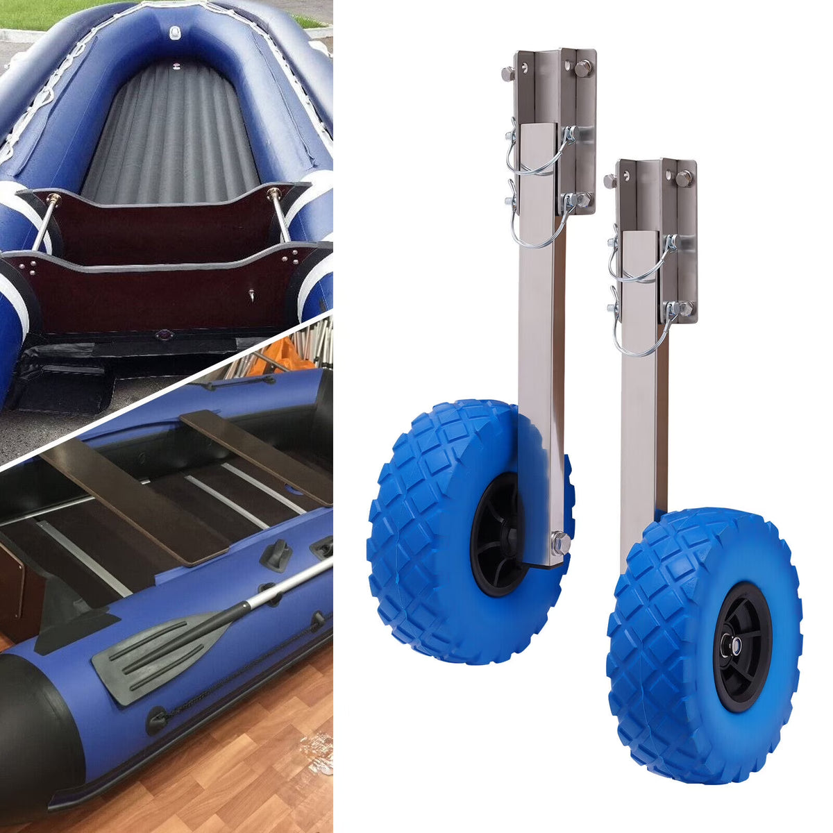 10'' X 3'' Inflatable Boat Transom Wheels B50913