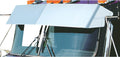 Stainless Steel 13” Blind Mount Drop Visor for Kenworth W900L Style Cab F4689