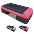 28.5'' Adjustable Aerobic Step Platform with 4 Risers (Red Grey) O745