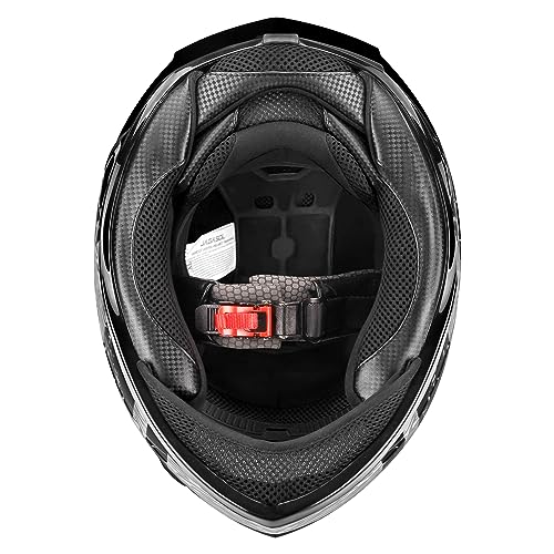 Lightweight Full Face Motorcycle Helmet with Extra Tinted Visor K3250