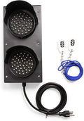 Wireless Red & Green LED Stop Go Light with Remote Control Keyfob F497