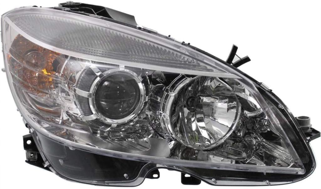 Mercedes-Benz C230 Headlight Assembly 2008 2009 Driver Side Halogen H7239