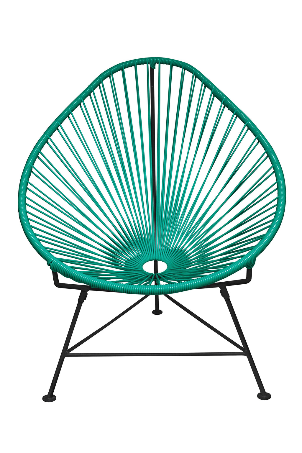 Black Frame Turquoise Acapulco Chair B35694