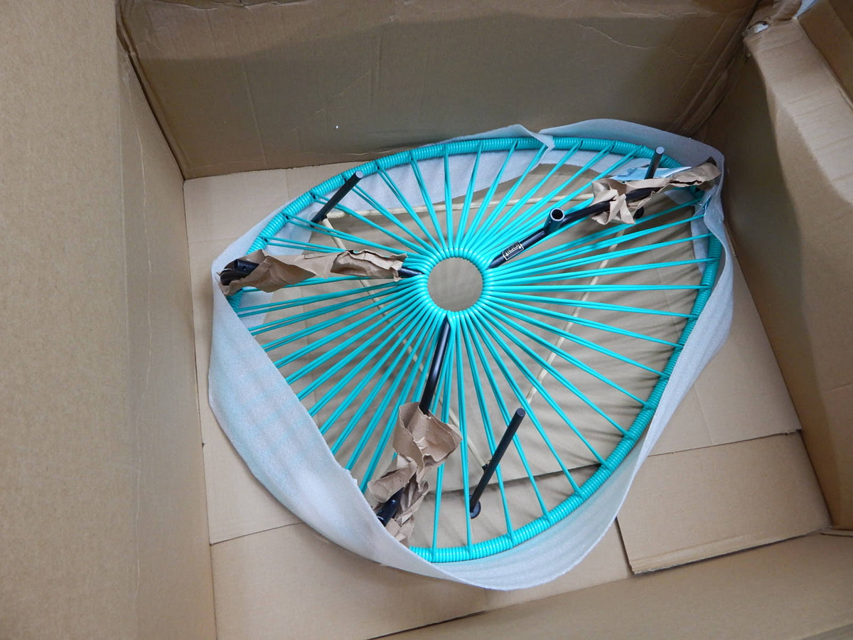 Black Frame Turquoise Acapulco Chair B35694