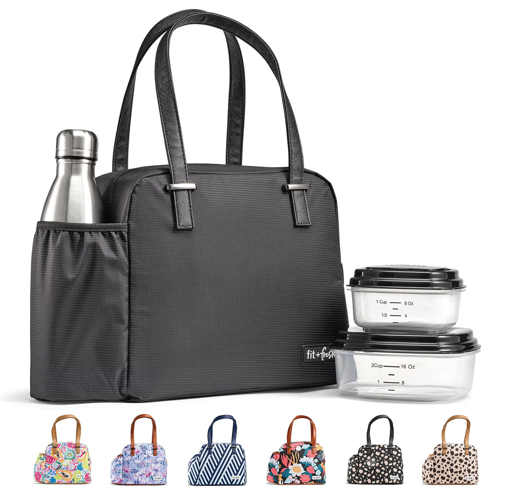 Insulated Lunch Tote with Bottle and Containers K41956