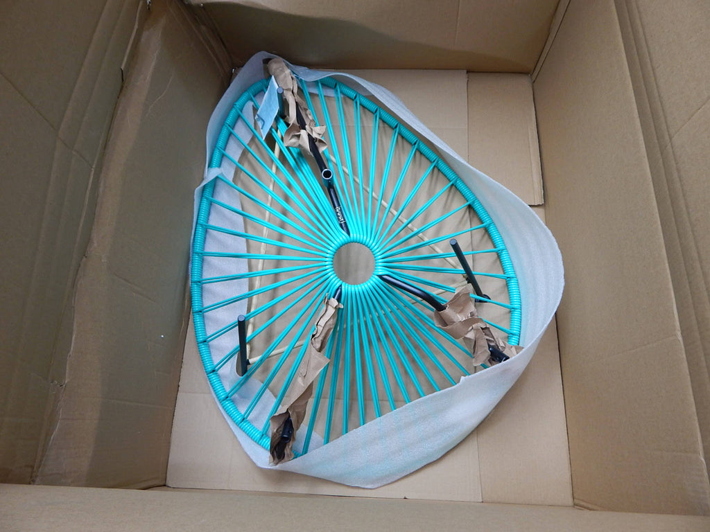 Black Frame Turquoise Acapulco Chair B35694