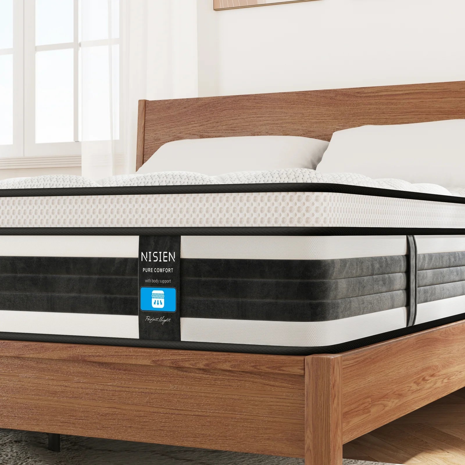 10 Inch Gel Memory Foam Hybrid Mattress T388989