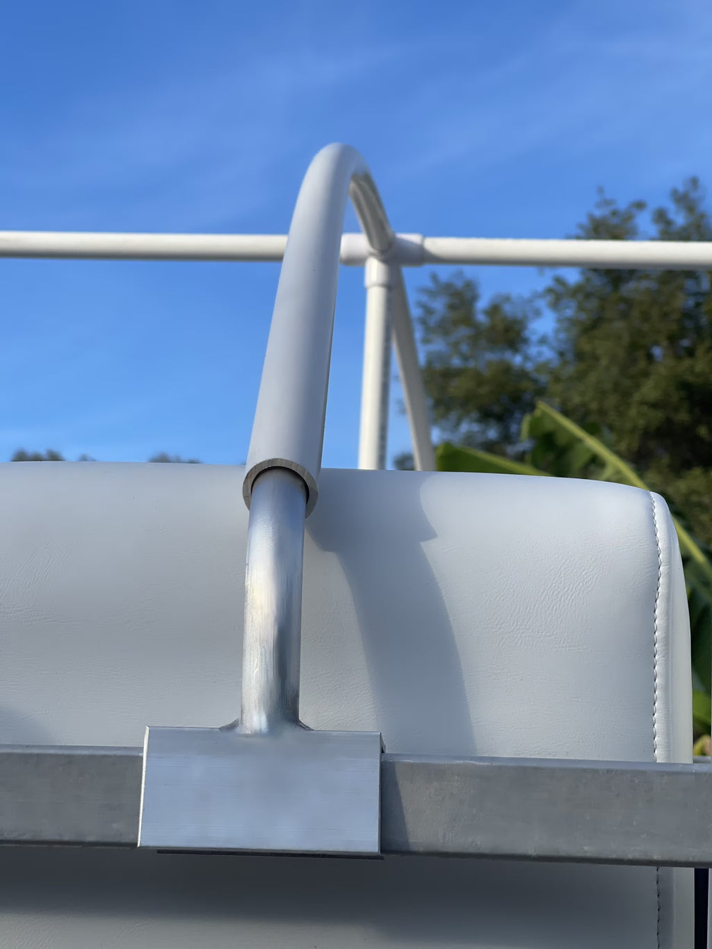 Pontoon Boat Canvas Solution with 9" Rise X418