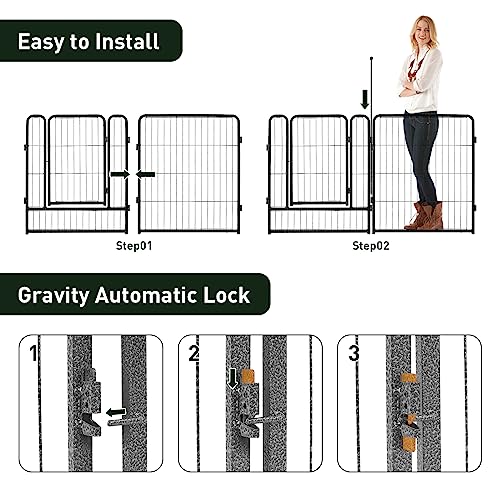 40" Height 16 Panels Foldable Dog Playpen C98420