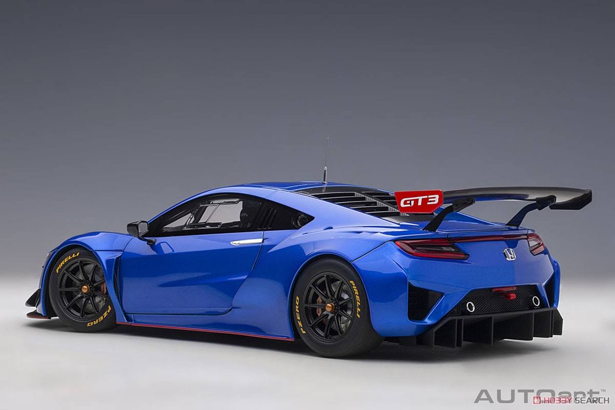 1/18 Scale Diecast Honda NSX GT3 Hyper Blue B9759
