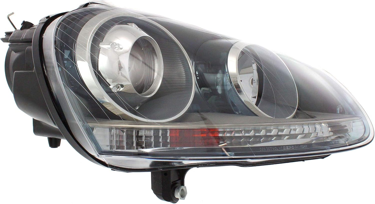 Headlight Lens and Housing Set of 2 for Volkswagen Jetta Rabbit GTI Y550084