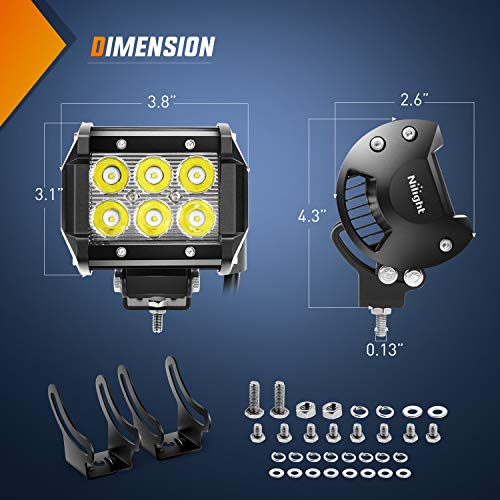 22Inch 480W Triple Row Flood Spot Combo Waterproof Led Light Bar with Wiring Harness D218384