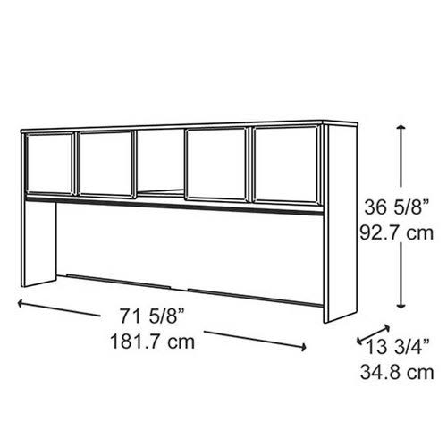 Sienna Walnut 72w Hutch F781618
