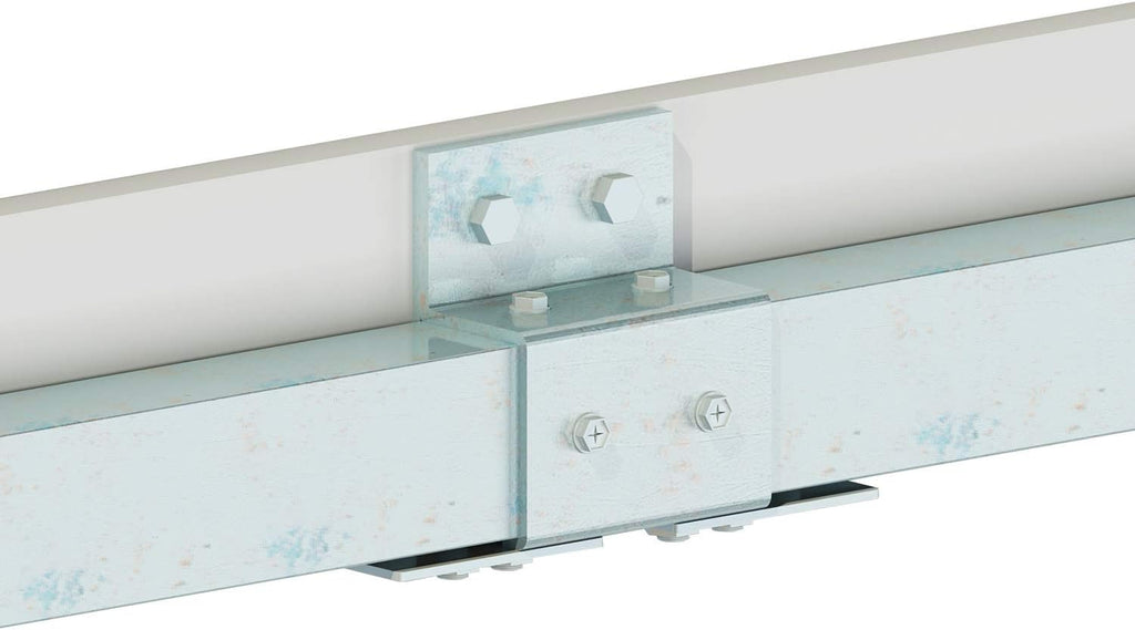 8FT Double Sliding Barn Door Hardware Kit A533