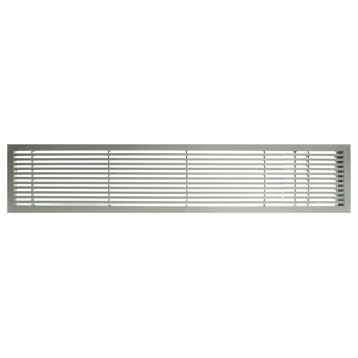 Solid Aluminum Fixed Bar Supply/Return Air Vent Grille, Brushed Satin I24519