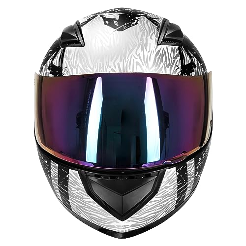Lightweight Full Face Motorcycle Helmet with Extra Tinted Visor K3250
