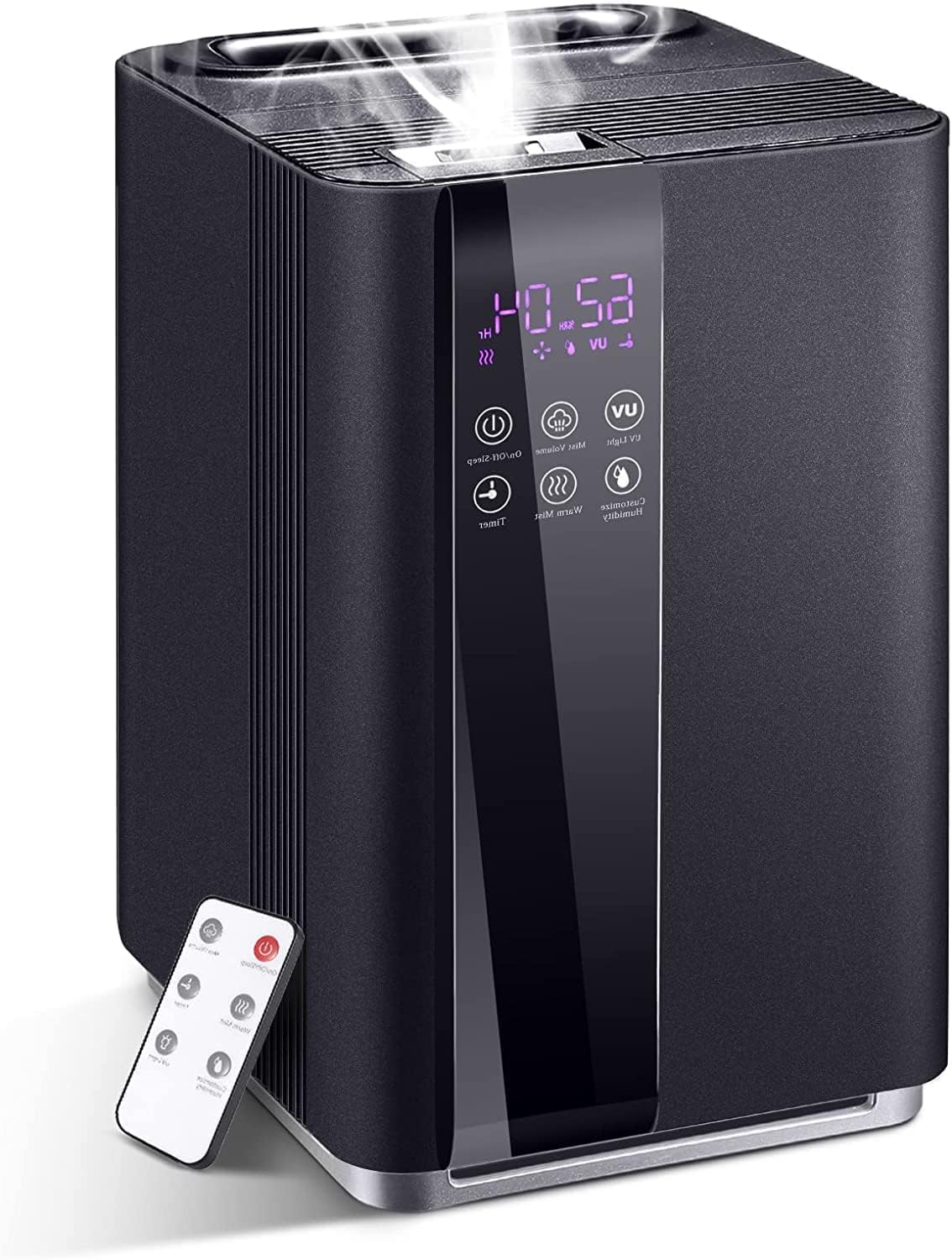 1.72Gal Cool and Warm Mist Ultrasonic Humidifier with Remote Control V329963