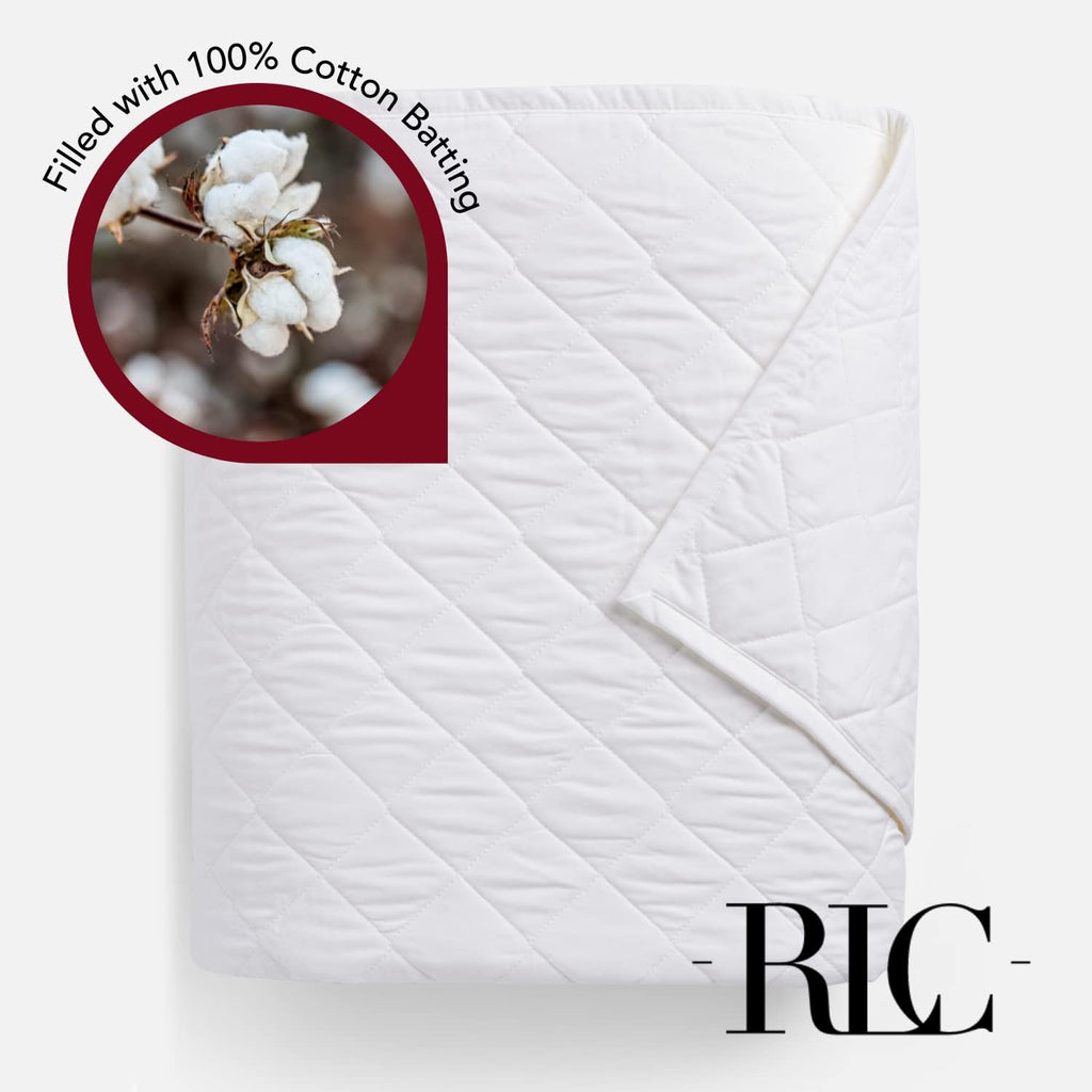 White 100% Cotton Full/Queen Quilt Z75185