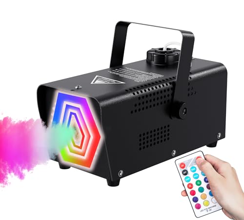 72-LED Fog Machine with Color-Changing Lights & Wireless Remote Control K4125