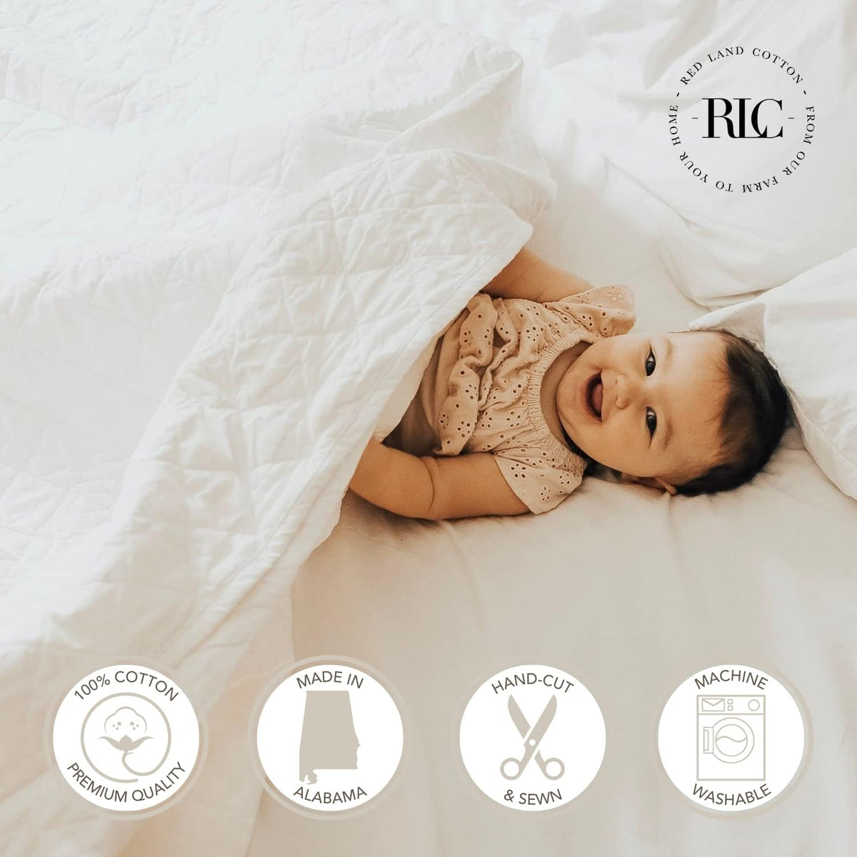 White 100% Cotton Full/Queen Quilt Z75185