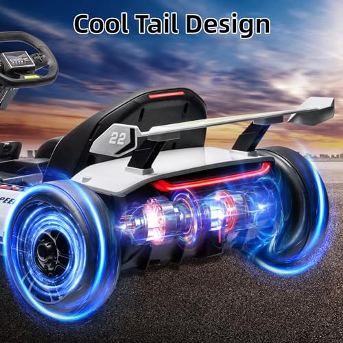 24V Electric Go Kart with 300W Motor, Eva Tire, White X3497