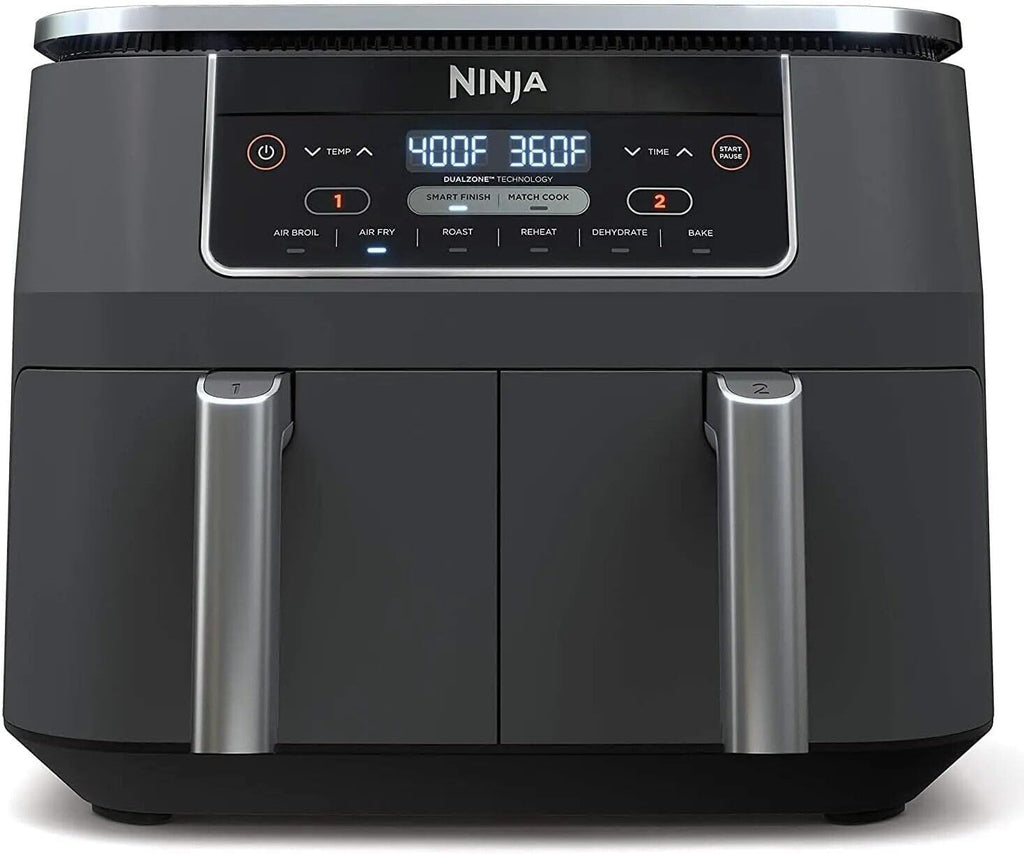 8 Quart DualZone 2-Basket Air Fryer, Grey B7313